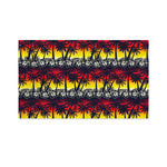 Sunset Hibiscus Palm Tree Pattern Print Polyester Flag