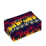 Sunset Hibiscus Palm Tree Pattern Print Rectangle Tissue Box Cover