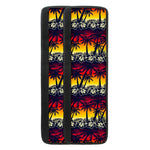 Sunset Hibiscus Palm Tree Pattern Print Refrigerator Handle Covers