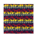 Sunset Hibiscus Palm Tree Pattern Print Silk Bandana