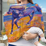 Sunset Horse Painting Print Baby Seat Cover