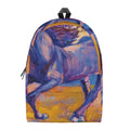 Sunset Horse Painting Print School Backpack