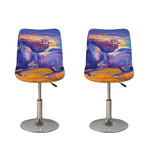 Sunset Horse Painting Print Bar Stool Covers