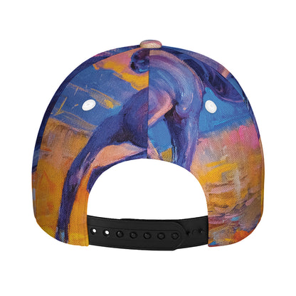 Sunset Horse Painting Print Baseball Cap