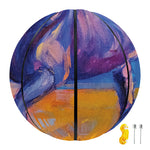 Sunset Horse Painting Print Basketball