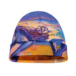 Sunset Horse Painting Print Beanie