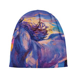Sunset Horse Painting Print Beanie