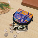 Sunset Horse Painting Print Coin Purse