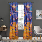 Sunset Horse Painting Print Curtain