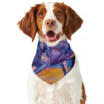 Sunset Horse Painting Print Dog Bandana