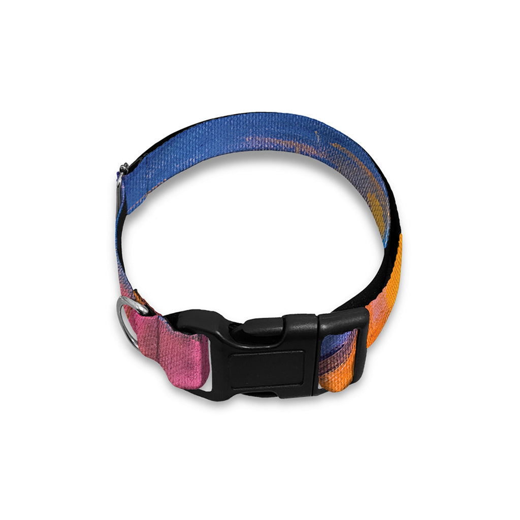 Sunset Horse Painting Print Dog Collar