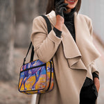 Sunset Horse Painting Print Double Strap Bible Bag