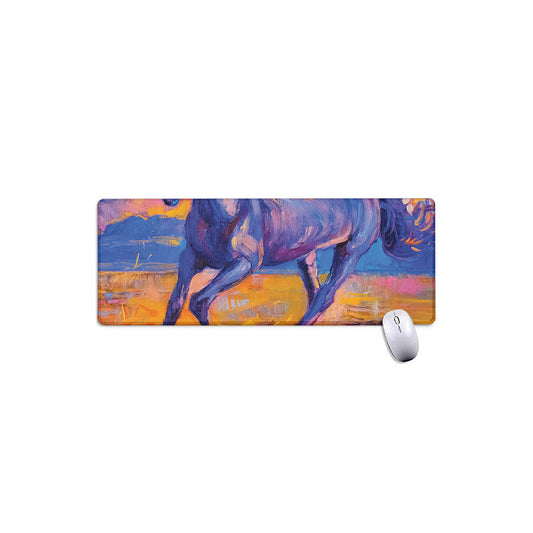 Sunset Horse Painting Print Extended Mouse Pad