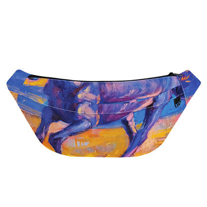 Sunset Horse Painting Print Fanny Pack