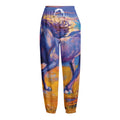 Sunset Horse Painting Print Fleece Lined Knit Pants