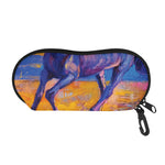 Sunset Horse Painting Print Glasses Case