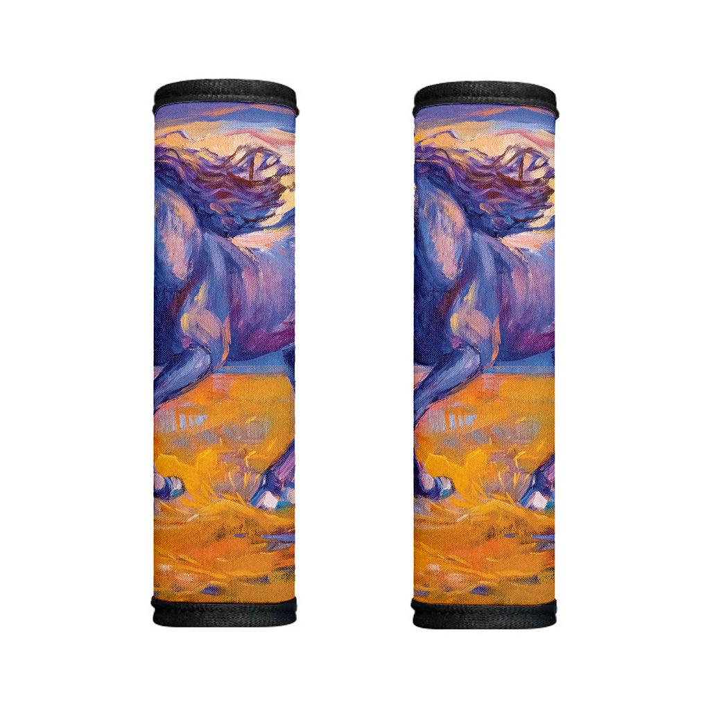 Sunset Horse Painting Print Handle Covers