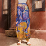 Sunset Horse Painting Print Harem Pants