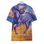 Sunset Horse Painting Print Hawaiian Shirt