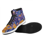 Sunset Horse Painting Print High Top Leather Sneakers