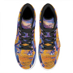 Sunset Horse Painting Print High Top Leather Sneakers