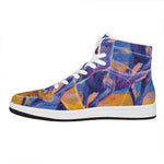 Sunset Horse Painting Print High Top Leather Sneakers