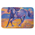 Sunset Horse Painting Print Indoor Door Mat