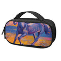Sunset Horse Painting Print Portable Cooler Travel Case