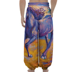 Sunset Horse Painting Print Lantern Pants