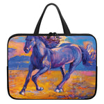 Sunset Horse Painting Print Laptop Sleeve With Handle