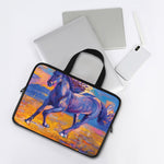 Sunset Horse Painting Print Laptop Sleeve With Handle