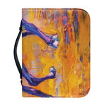 Sunset Horse Painting Print Leather Bible Cover