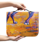 Sunset Horse Painting Print Leather Bible Cover