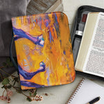 Sunset Horse Painting Print Leather Bible Cover