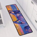 Sunset Horse Painting Print Long Kitchen Mat