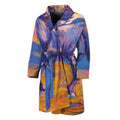 Sunset Horse Painting Print Men's Bathrobe
