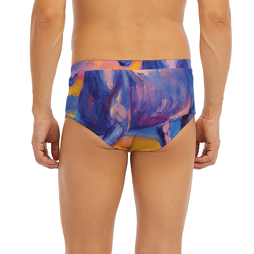 Sunset Horse Painting Print Men's Briefs