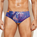Sunset Horse Painting Print Men's Swim Briefs