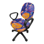 Sunset Horse Painting Print Office Chair Cover
