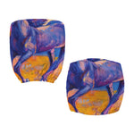 Sunset Horse Painting Print Office Chair Cover