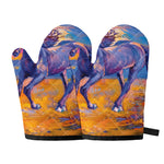 Sunset Horse Painting Print Oven Mitts