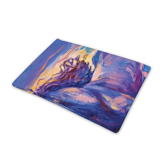 Sunset Horse Painting Print Pet Cooling Mat Cover