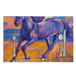 Sunset Horse Painting Print Placemat