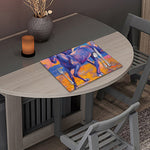 Sunset Horse Painting Print Placemat