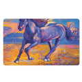 Sunset Horse Painting Print Polyester Doormat