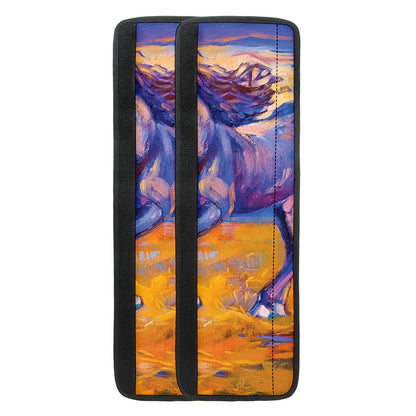 Sunset Horse Painting Print Refrigerator Handle Covers