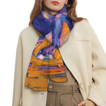 Sunset Horse Painting Print Scarf