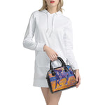 Sunset Horse Painting Print Shoulder Handbag