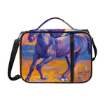 Sunset Horse Painting Print Shoulder Strap Bible Bag