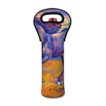 Sunset Horse Painting Print Single Neoprene Wine Tote